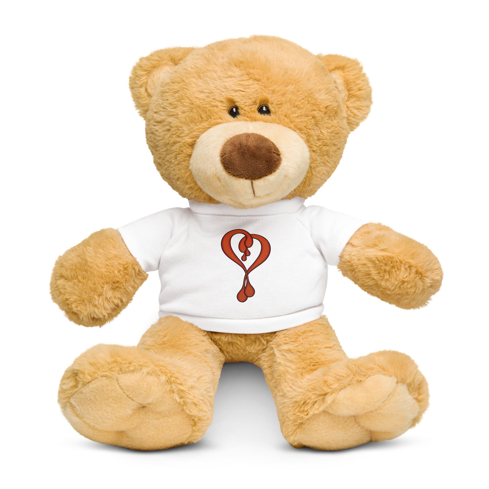 Teddy Bear with a Dripper Heart T-Shirt – Johnathan Singer Art