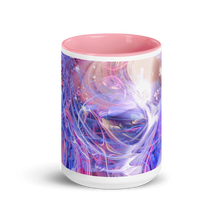 Cosmic Love Mug with Pink Interior and Handle