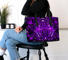 Purple Portal Vegan Leather Tote Bag