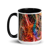 Birth of a Scarab Mug with Orange Interior and Handle