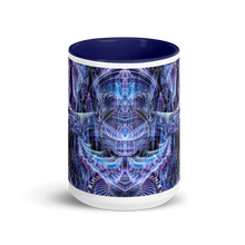 Angels Dancing on a Pin Mug with Dark Blue Interior and Handle