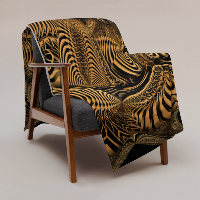 Down the Ribbit Hole Throw Blanket