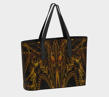 Golden Portal Vegan Leather Tote Bag