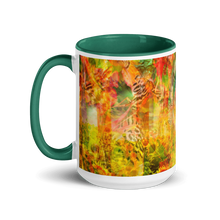 Sun Halls Mug with Yellow Interior and Handle