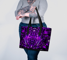 Purple Portal Vegan Leather Tote Bag