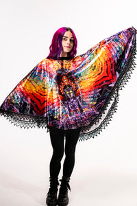 Isis/Ina May Banjo Glass Remix Crushed Velvet Pullover Shawl