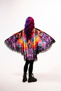 Isis/Ina May Banjo Glass Remix Crushed Velvet Pullover Shawl