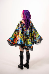 Vishuddha Banjo Glass Remix Crushed Velvet Pullover Shawl