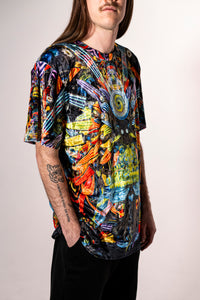 Vishuddha Banjo Glass Remix Crushed Velvet T-Shirt