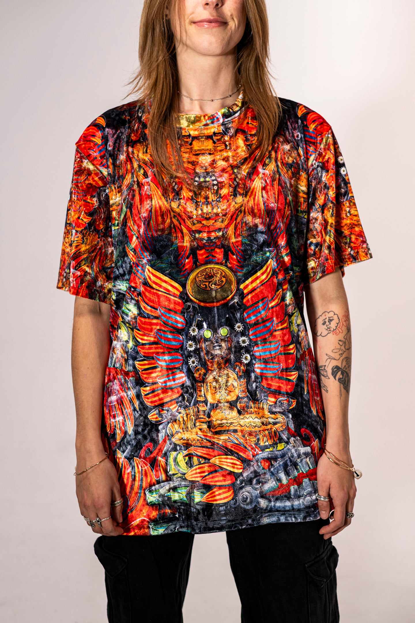 Ouroboros Banjo Glass Remix Crushed Velvet T-Shirt