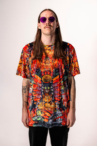 Ouroboros Banjo Glass Remix Crushed Velvet T-Shirt