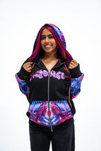 PRE-ORDER: Shpongle Creative Chaos (Zip Up OR Pullover) with Black Silver tipped Faux Fur in the hood