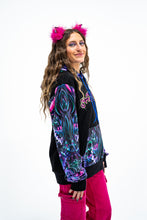 PRE-ORDER: Shpongle Threshold Consciousness ZIP UP with Black/Silver tipped Faux Fur in the hood