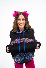 PRE-ORDER: Shpongle Threshold Consciousness ZIP UP with Black/Silver tipped Faux Fur in the hood