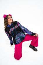 PRE-ORDER: Shpongle Threshold Consciousness ZIP UP with Black/Silver tipped Faux Fur in the hood