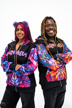 PRE-ORDER: Shpongle Creative Chaos (Zip Up OR Pullover) with Black Silver tipped Faux Fur in the hood