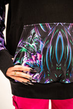 PRE-ORDER: Shpongle Threshold Consciousness ZIP UP with Black/Silver tipped Faux Fur in the hood