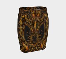 Golden Portal Fitted Skirt