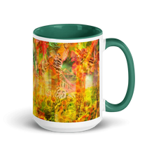 Sun Halls Mug with Yellow Interior and Handle