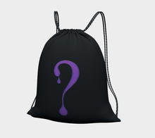 Purple Dripper Drawstring Bag