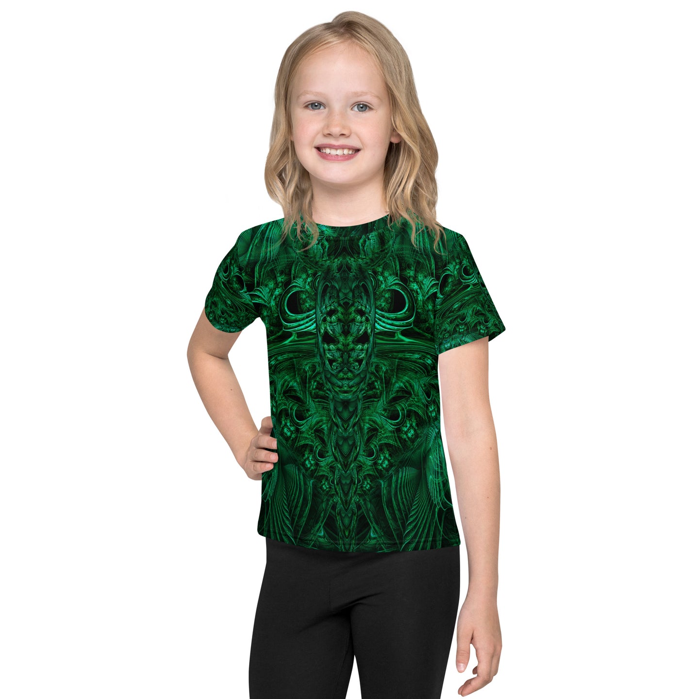 Meganeuropsis Kids Crew Neck T-Shirt