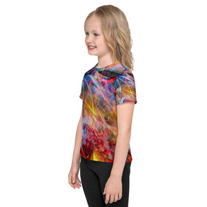 Psychedelic Circus Kids Crew Neck T-Shirt