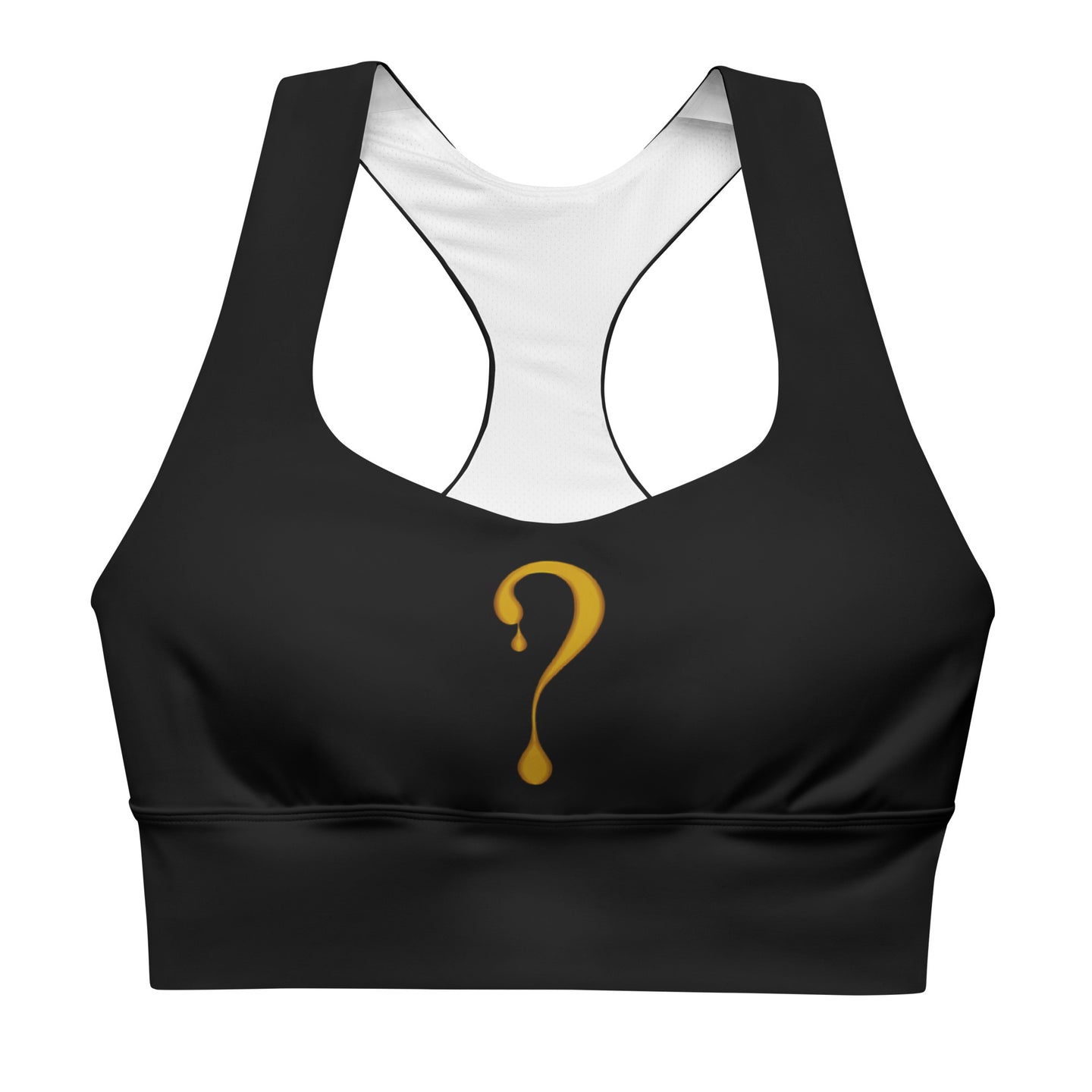 Gold Dripper Longline Sports Bra