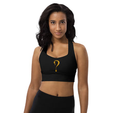 Gold Dripper Longline Sports Bra
