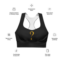Gold Dripper Longline Sports Bra