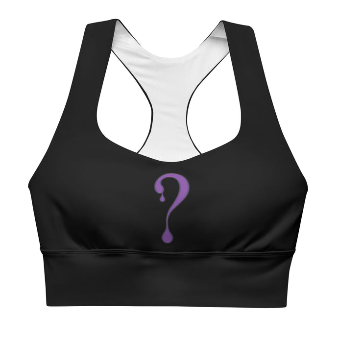 Purple Dripper Longline Sports Bra
