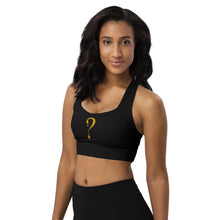 Gold Dripper Longline Sports Bra