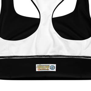 Gold Dripper Longline Sports Bra