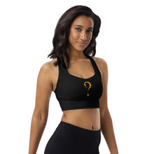 Gold Dripper Longline Sports Bra