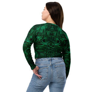 Meganeuropsis Long Sleeve Crop Top