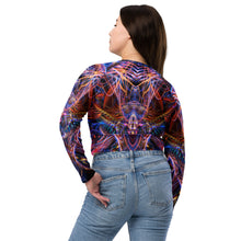 Cosmic Noise Long Sleeve Crop Top