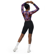 Cosmic Noise Long Sleeve Crop Top