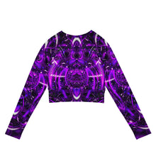 Purple Portal Long Sleeve Crop Top