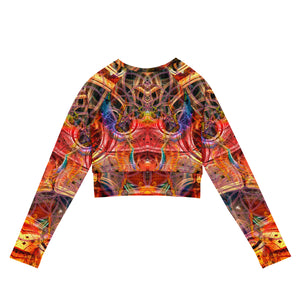 Birth of a Scarab Long Sleeve Crop Top