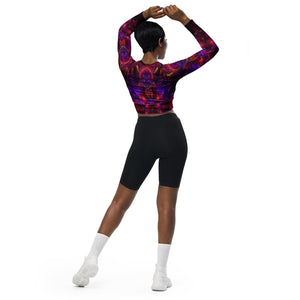 Piezoelectric Long Sleeve Crop Top