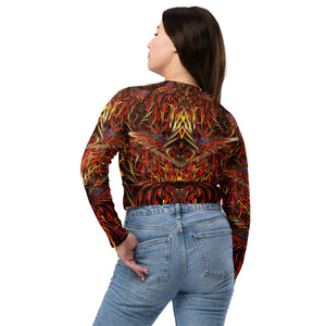 Phoenix Rising Long Sleeve Crop Top