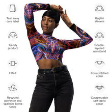 Cosmic Noise Long Sleeve Crop Top