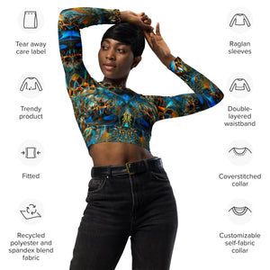Megaloptera Long Sleeve Crop Top