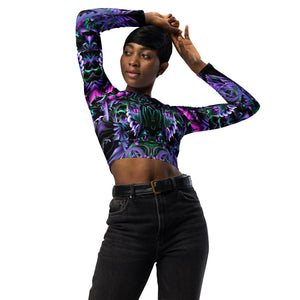 Threshold Consciousness Long Sleeve Crop Top