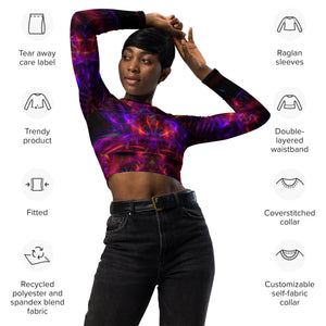 Piezoelectric Long Sleeve Crop Top