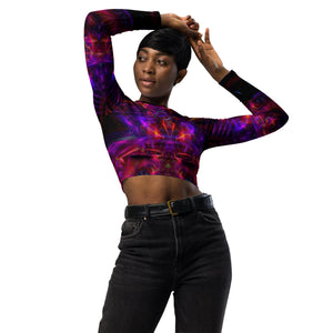 Piezoelectric Long Sleeve Crop Top