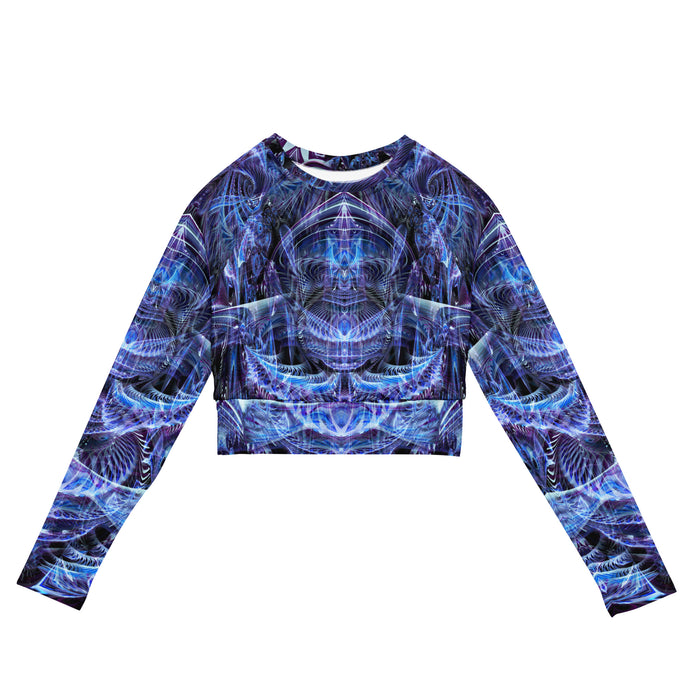 Angels Dancing on a Pin Long Sleeve Crop Top