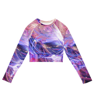 Cosmic Love Long Sleeve Crop Top