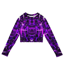 Purple Portal Long Sleeve Crop Top