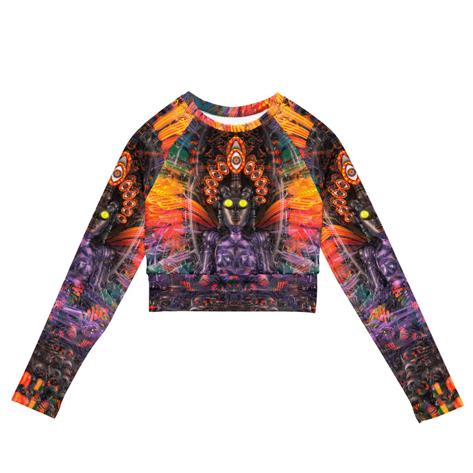 Isis/Ina May Banjo Glass Remix Long Sleeve Crop Top