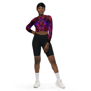 Piezoelectric Long Sleeve Crop Top